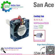 San Ace 109P0424H7D20 109P0424H7D28 40x40mm T15mm Sanyo Denki Cooling Fan Fanuc Unit DC24V 0.08A 三洋 