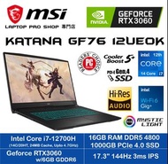 MSI Katana GF76 12UEOK ( i7-12700H/ 16GB DDR5/ 1TB SSD/ RTX3060 / 17.3" 144Hz ) 手提電腦