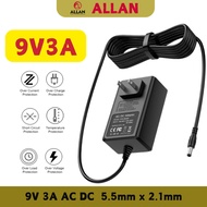 ALLAN 9V3A Adapter Power Supply 9V 3A Dc Power Adapter