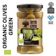 Terra Creta Organic Greek Green Olives - 290gr - by Agora Products