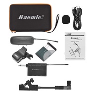 [okoogee]Baomic BM-12/V2 UHF Wireless Instrument Microphone System Receiver &amp; Transmitter 16 Channels for Sax Saxophone French Horn Trumpet Trumbone