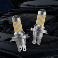 Super Bright H4 LED Motorcycle Headlamp - 6000K White BA20D P15D Bulb