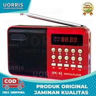 Original UORRIS  Mini Radio Recorder BT / RL 4013 Battery USB Rechargeable Digital FM MP3 Player Spe