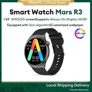 Aolon Mars R3 Smart Watch AMOLED Screen Always On Display HD BT Call Health Monitoring Running Pace 