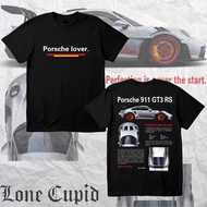 Porsche 911 GT3 RS FERRARI F40 PINK 997 996 RETRO TEE COTTON T-SHIRT Casual Dream Car T-shirt