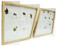 Collection: Impression MO - Gold&Silver plated paper artwork S/2