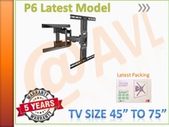 NB DF6 ( P6 , P7 ) 40''-75'' 6 Arm LED LCD TV Bracket Rack Mount support TV weight up to 45 Kg ,  Latest Model , Full motion cantilever mount LOCAL SG STOCK , FAST DELIVERY