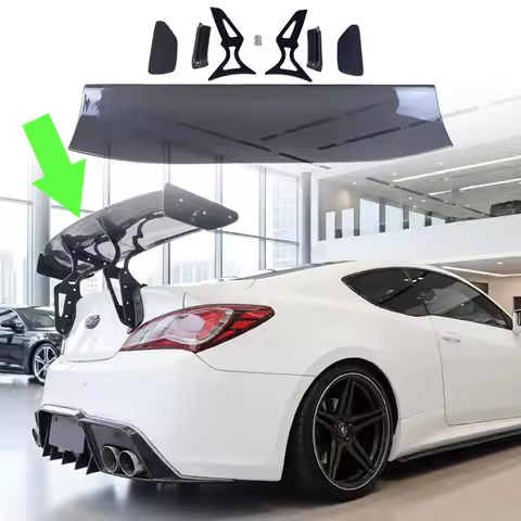 For 2009 2010 2011 2012 2013 Hyundai Genesis Coupe BK 1.6m Long Car Rear Wing Spoiler Auto Exterior 