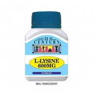 21st Century L-Lysine 600mg 50's