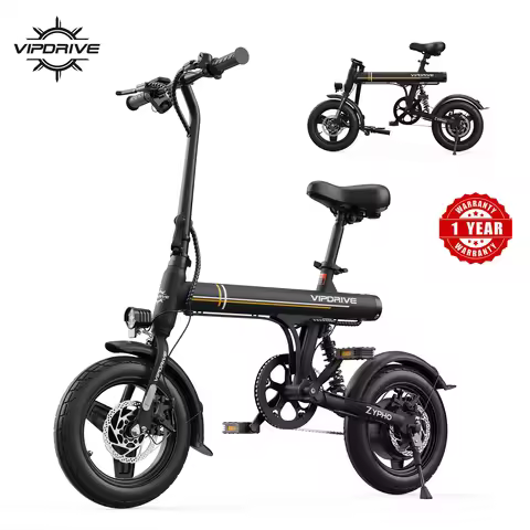 VIPDRIVE Zypho Adult Electric Bike, 350W Motor, 36V 7.8Ah Battery, 14" Tire City E-bike, 20MPH, Ebik