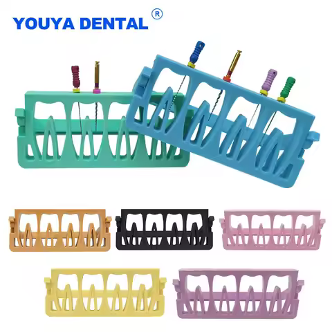 8 Holes Dental Endodontic Files Holder Drill Stand Root Canal File Block Endo Stand Endo Tray Organi