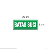 Stiker Vinyl Batas Suci Himbauan Lantai Tangga Masjid Musholla Keramik