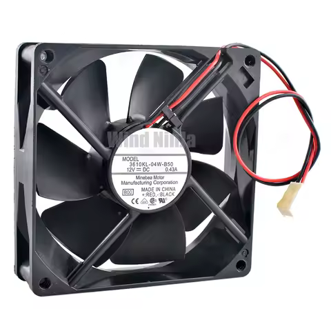 3610KL-04W-B50 9.2cm 92mm fan 92x92x25mm DC12V 0.34A 2pin Dual ball bearing cooling fan for chassis 