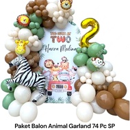 ANIMAL Balloon Package 74 PC SPGARLAND Animal Birthday Balloon Decoration/