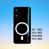 Softcase vivo Y21, vivo Y21S, vivo Y21A,vivo Y21T _Silicone Casing Hp Black Rubber Flexible Thick