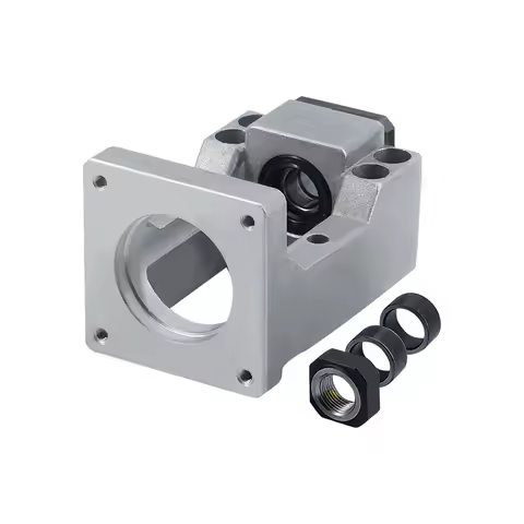 1PC HM15-57 HM15-60 Aluminum SFU2004/2005/2010 Screw Support Bearing Fixed Bracket For NEMA 23 NEMA 