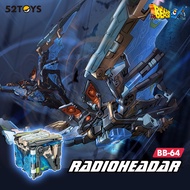 52TOYS BEASTBOX BB-64 Radioheadar with Bonus Mecha Deformation Action Figure Portable Model