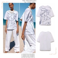 75954 - White Sketch (S,M,L) - Top