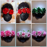 jepit rambut mawar/hiasan sanggul/jepit bunga/bridal wedding hair/jepit harnet Sirkam Rambut Bunga