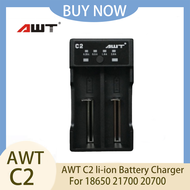 Pengisi Daya Baterai Li-ion AWT C2 untuk Baterai 18650 21700 20700