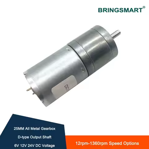 JGA25-370 Gear Motor DC 6-24V Mini Reduction Gears Motor for Toys Customized Low Speed Electric Moto
