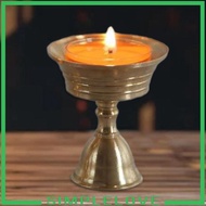 [Simple] Ghee Lamp Butter Holder Candelabra Buddhist Altar Supplies Auspicious Oil Lamp