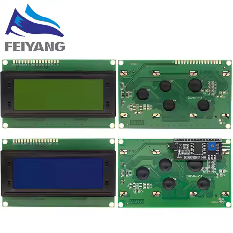 LCD2004+I2C 2004 20x4 2004A Blue/Green screen HD44780 Character LCD /w IIC/I2C Serial Interface Adap