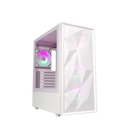 Tecware Forge S Omni ITX,M-ATX,ATX TG Tempered Glass ARGB Gaming PC Case Chassis - White/Black