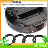 [LSAR-Hot] 4X Vacuum Robot Tires for Wheels Series 5/6/7/8/9/I7 S9+ Anti-Slip❀