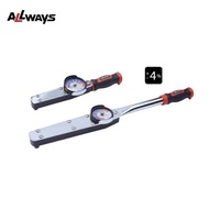 High quality ALLWAYSTOOLS Industrial 1/4'' Dial Torque Wrench 9Nm Max Torque German Dial Movement Pr