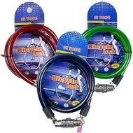 Universal Motorcycle Number 4 Pin Cable Lock Padlock - Steel Cable Bicycle Number Pin Lock