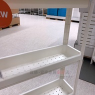 Free Shipping IKEA IKEA Viken Trolley Plastic Wheels 3-Layer Storage Organizing Shelf Bathroom Kitch