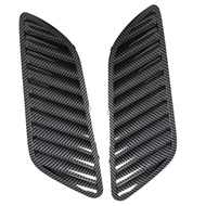 Car Front Grill Hood Cover, Carbon Fiber Bonnet Grill Air Outlet Vent Cover Trim For-BMW E90 E91 E92