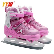 Children's adult adjustable ice skates ice hockey knife shoes men and women ice skates warm ice hock