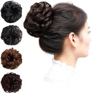 Wig bun - Hair bun wig tie - Natural curly bun with bun