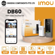 IMOU 5MP Video Doorbell Kit DB60 Smart Home Wireless Video Peephole For Door Bell Camera IP65 Weatherproof Night Vision