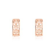 SK Jewellery Tricia 14K Rose Gold Huggie Hoop Earrings