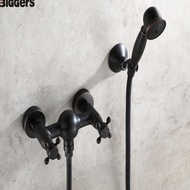 NEW Shower Air Panas Dingin Dengan Kepala Shower Model Genggam Warna Hitam