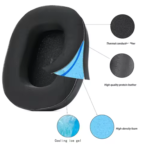 76HD Cooling Gel Earpads Ear Pad For Bowers & Wilkins PX7 S3 / PX8 S2 Headphones Ear Cushions Earmuf
