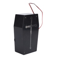 LED Sound Control Coffin Box Scary Sound Speaker Coffin Board Shape Horror Screaming Sound Box Haunt