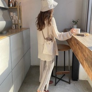 Ready Stock Authorized Genuine Korean Depound Merchandise Canvas Bag Bag logo Embroidered Linen Bag