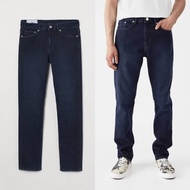 H&M Slim Fit Stretch Jeans Men Indigo Denim Men's Long Pants