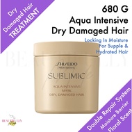 Shiseido Professional Sublimic Aqua Intensive Mask (Dry Damaged Hair) 680g - Adds Moisture and Leaves Hair Supple