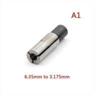 NEW 6.35mm to 3.175mm 1/8 inch shaft adapter.