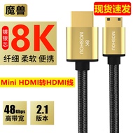 Warcraft Version 2.1 8K Mini Mini/Micro HDMI to HDMI Cable Digital Camera SLR HD Cable 4K60