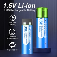 Palo USB Rechargeable Battery 3000mAh 1.5V Lithium AA Battery