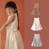 GAHAROO - FREJA DRESS - Girls' dress with drawstring details, comfortable snonactive material