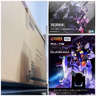 (絕版✅日版連電池。有啡盒) DX 超合金CHOGOKIN  × GUNDAM FACTORY YOKOHAMA RX-78F00 GUNDAM 橫濱高達 高可動 發聲 燈光效果 連格納庫大型地台‼️