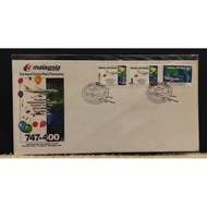 FDC Pelancaran MAS 747-400 Ke London 1989