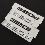 3D Chrome Car Letters For BMW 316i 318i 318d 320i 320d 325i 325d 330i 330d E46 E36 E90 F30 Emblem Lo